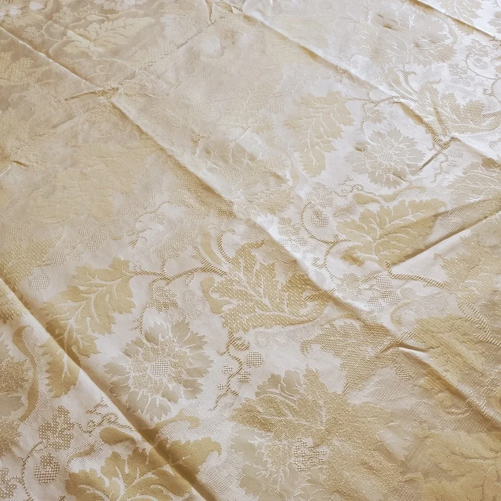 Wedgwood Formal Traditions Yellow Damask‎ Rectangle Tablecloth 60